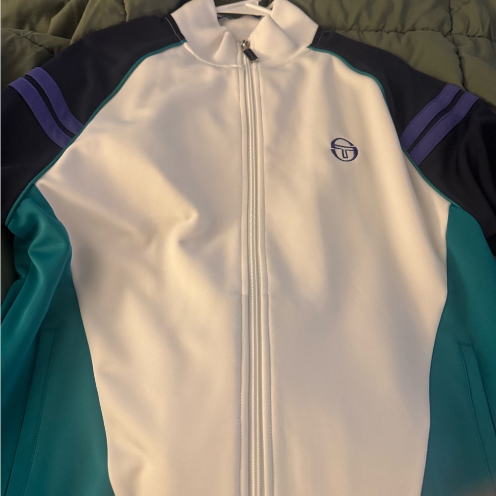 Sergio Tacchini Black and White Track Jacket